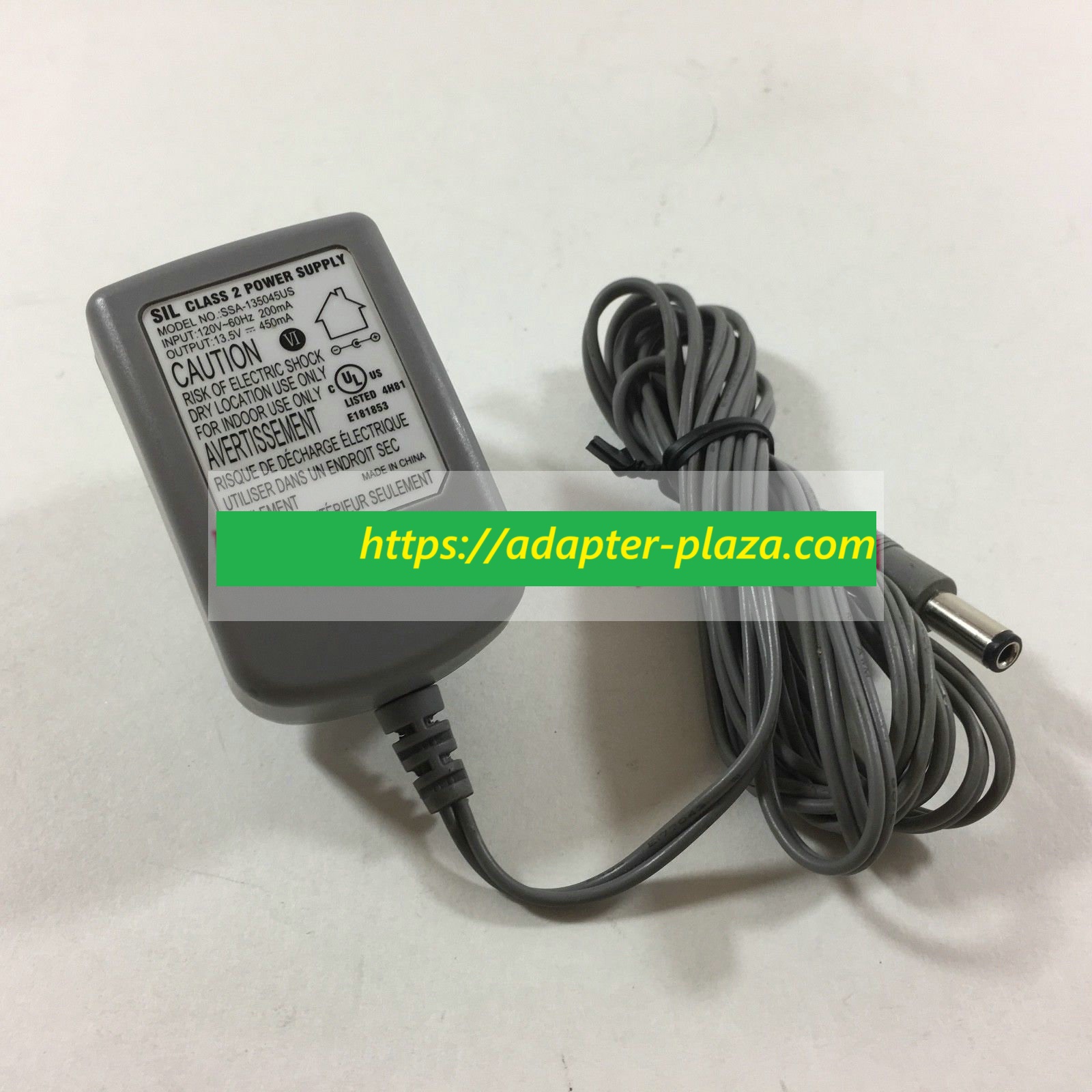 *Brand NEW*SIL DC 13.5V 450mA ac adapter SSA-135045US CLASS 2 POWER SUPPLY FOR ELECTROLUX